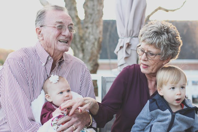 grandparents with grandchildren