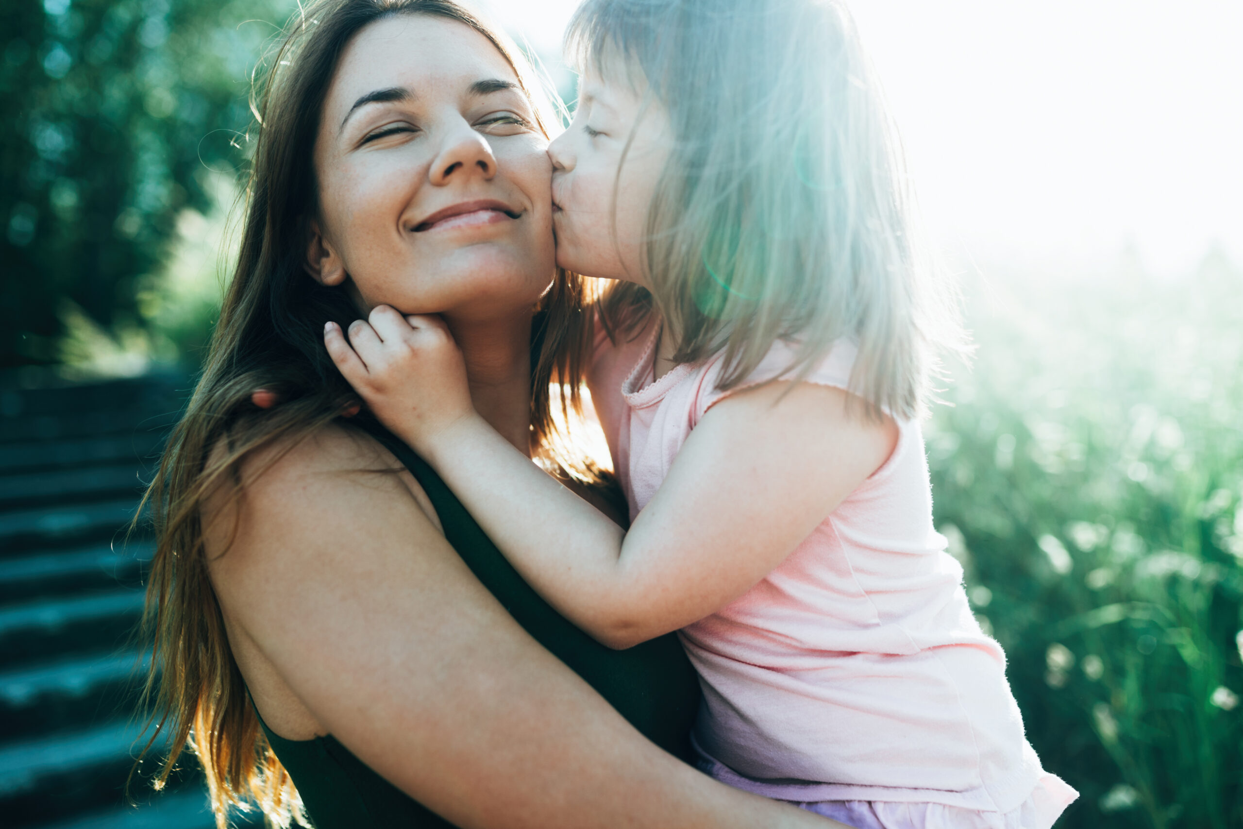 Picture of mother and her child with special needs